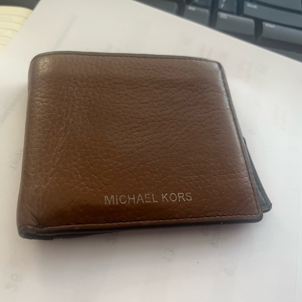 Michael Kors brown leather men’s wallet